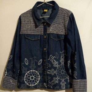 NOTATIONS Women's Denim Jean Jacket (L)